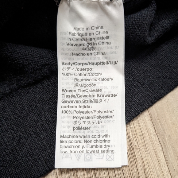 J. Crew Black Sweater Top with Floral Print Scarf Size Small - Picture 6 of 6